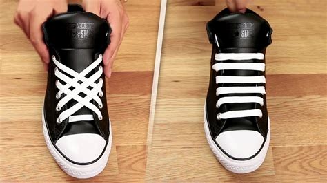 cool way to lace sneakers.